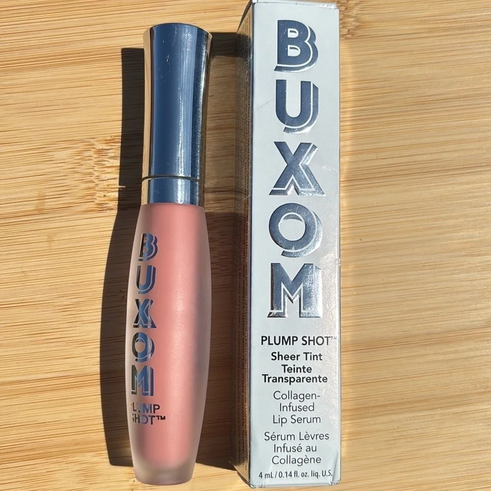BUXOM Plump Shot Plumping & Smoothing Lip Serum Gloss Peptides Hyaluronic Acid